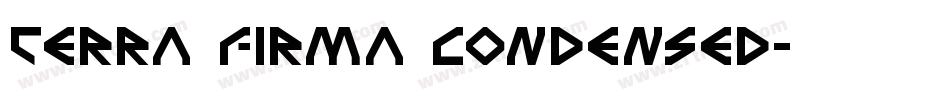 Terra Firma Condensed字体转换